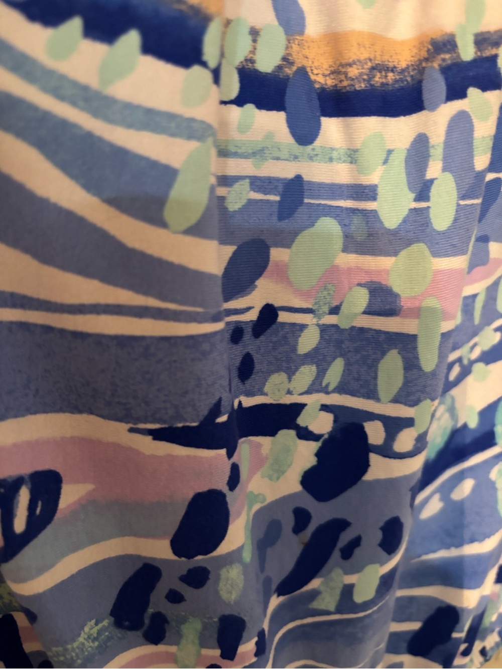 Lilly Pulitzer Mika Strapless Blue Patterned Maxi Dress with Shell detail - Picture 4 of 9